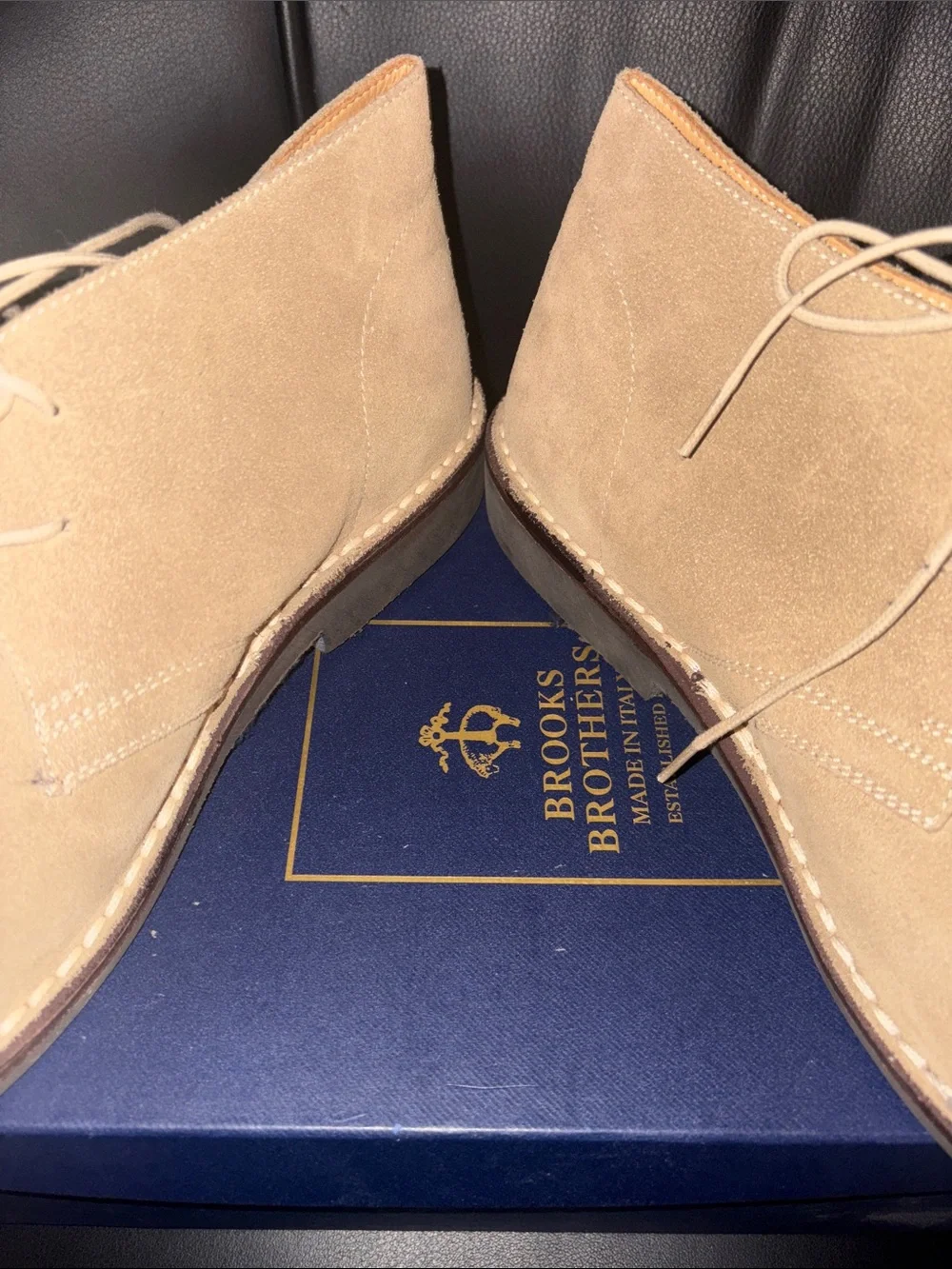 Brooks Brothers Tan Suede Chukka Boots